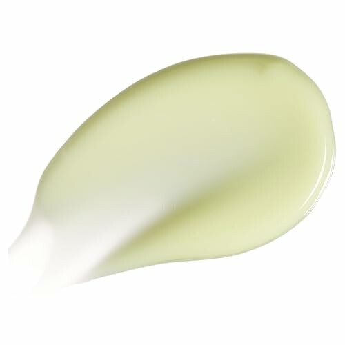 A smooth, creamy texture in a light green hue.